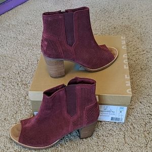 TOM'S Majorca Peep Toe Bootie